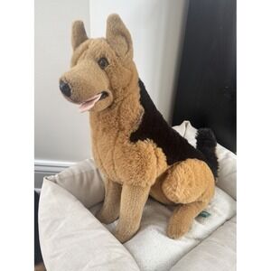 Bravo by Mary Meyer German Shepherd Plush Stuffed Animal Dog Tan Black Realistic